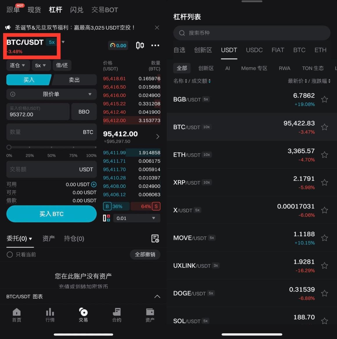 如何在 Bitget 上进行杠杆交易？（App 端指南） image 1