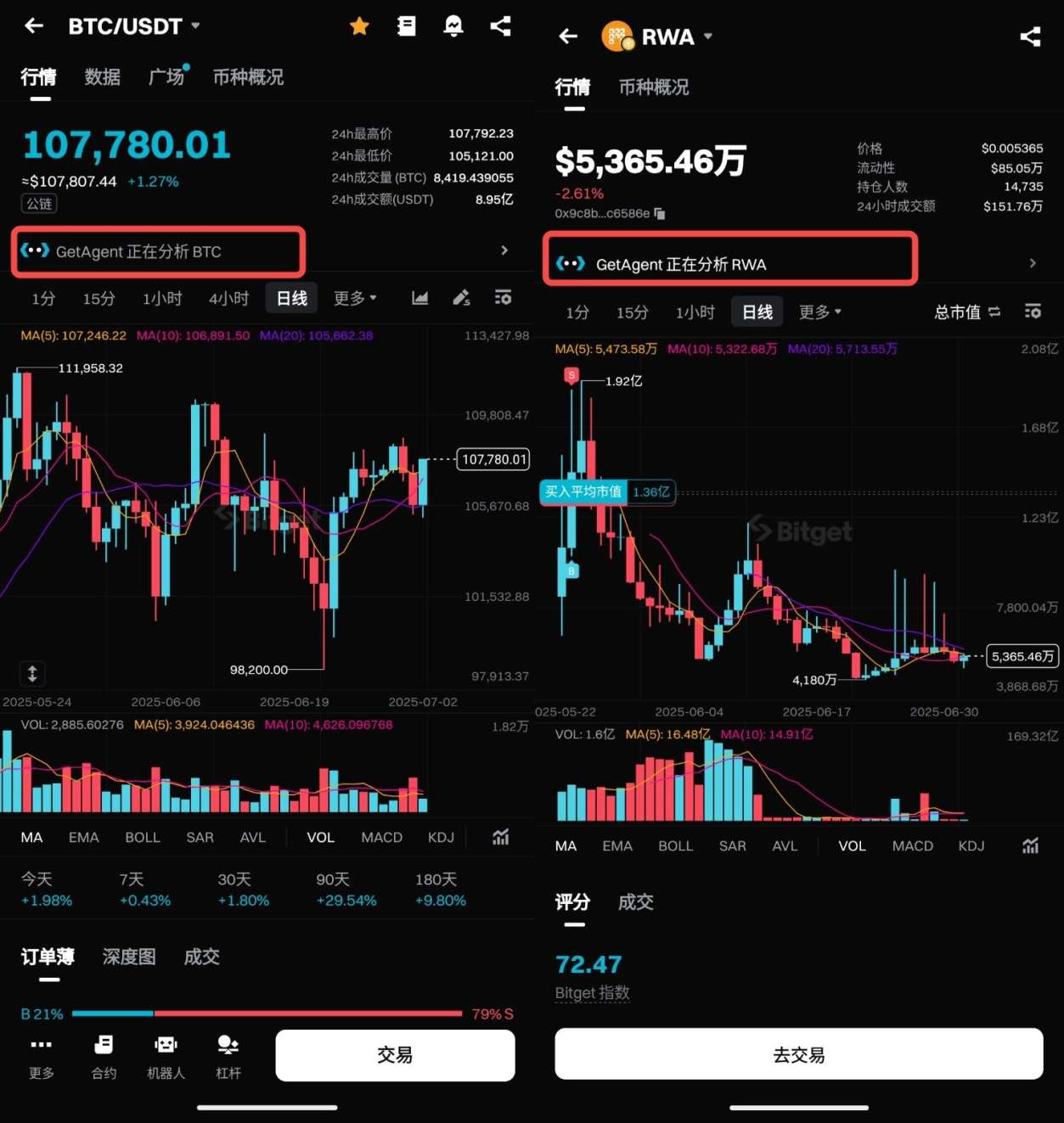 什么是 GetAgent，如何在 Bitget App 端使用？ image 2