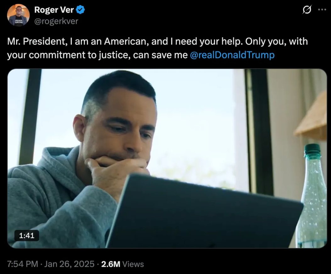 40万枚比特币持有者 Roger Ver 为何深陷引渡危机？ image 2