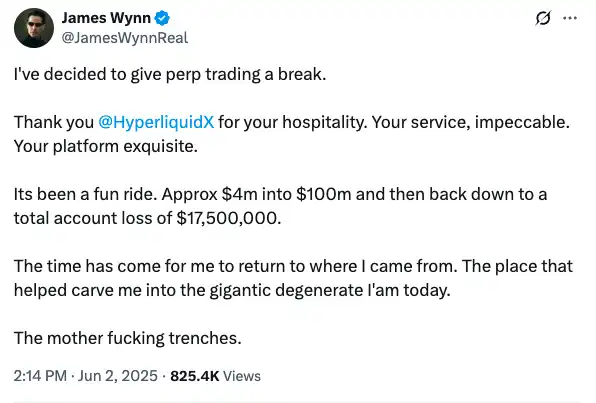 是“赌徒”还是营销工具？James Wynn的疯狂交易为何被疑为Hyperliquid代言 image 4