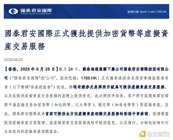 “国家队”入场加密？国泰君安国际暴涨背后，一场由牌照引发的资本猜想 image 0
