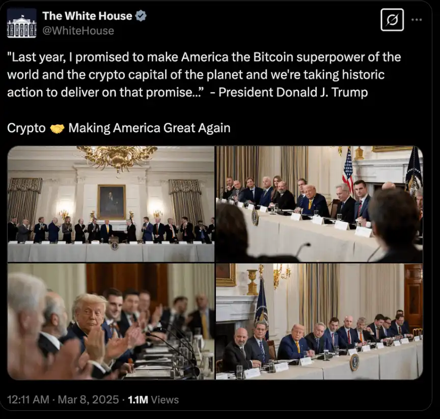 逐帧解析白宫加密峰会，有哪些市场没注意的画外音？ image 0