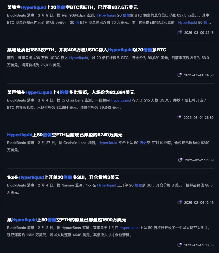 50倍杠杆做合约日赚数百万美元，为什么巨鲸们都选择在Hyperliquid开单？ image 0