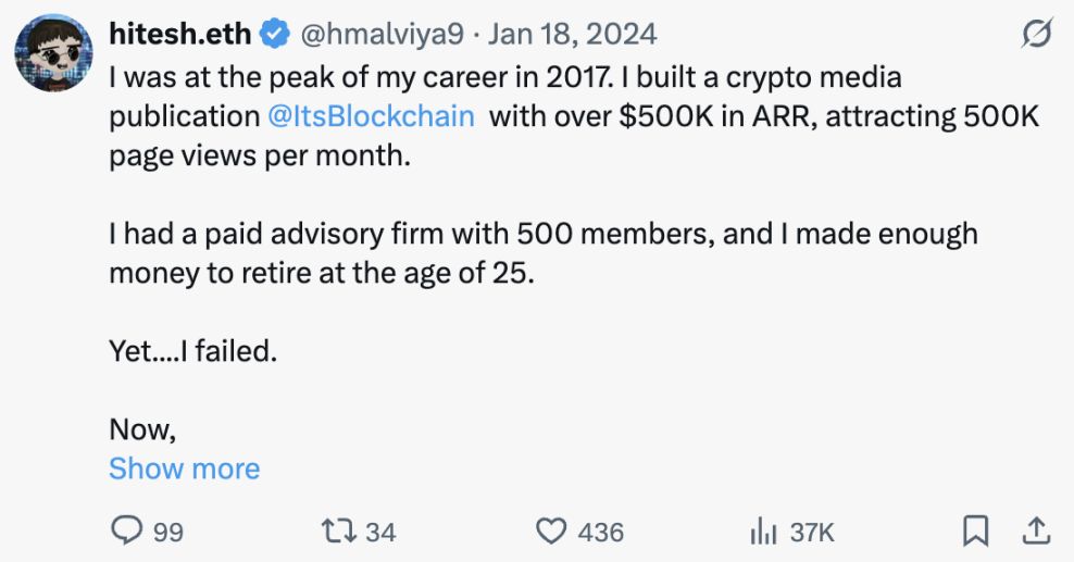 KOL自述：巅峰时年入100万美金，但我后来是如何归零的？ image 3