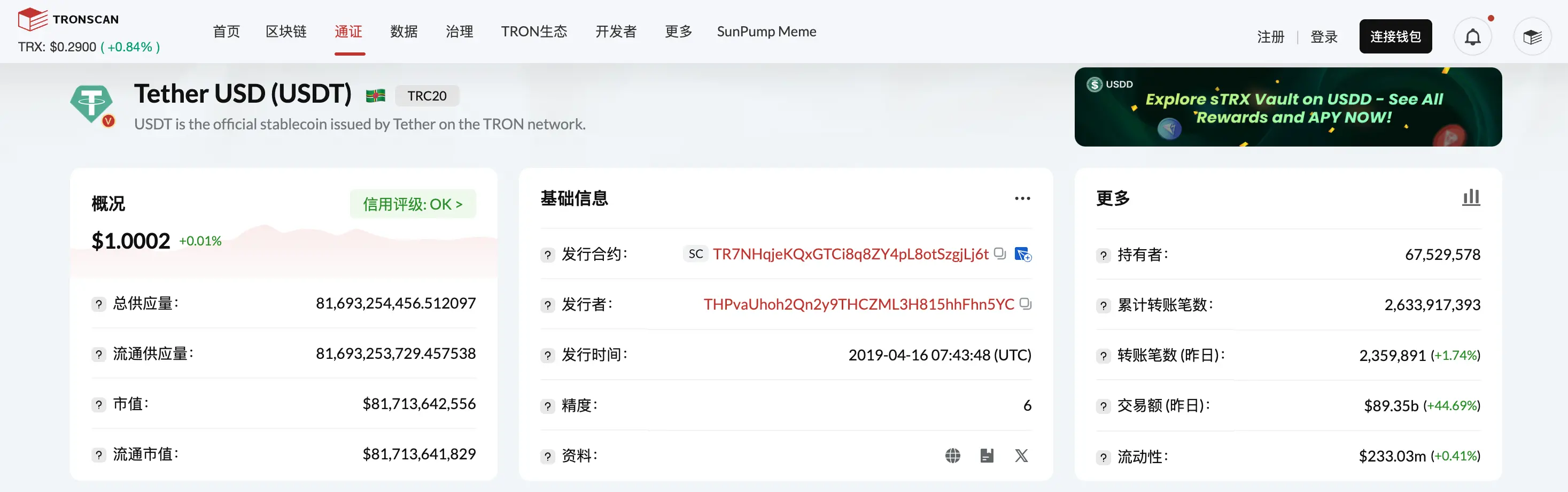 TRC20-USDT发行量突破816亿枚：历史新高背后的原因与影响分析