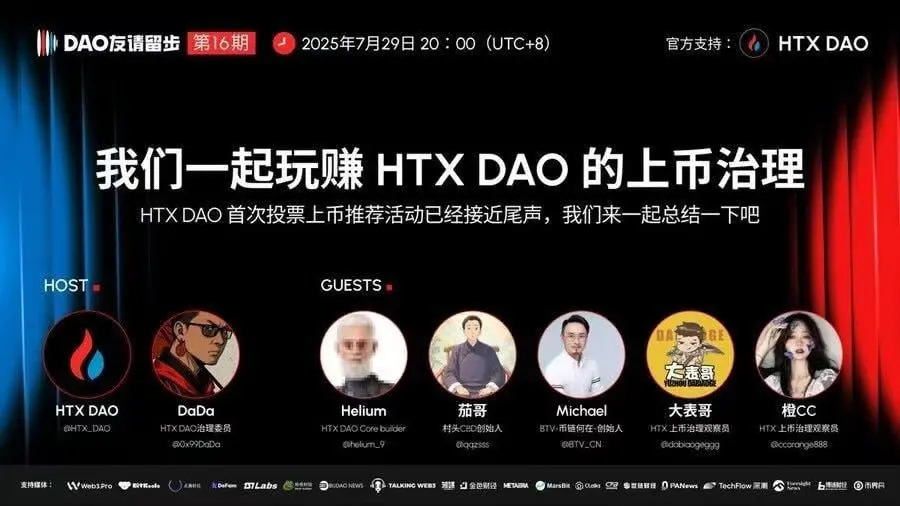 HTX DAO首月治理回顾：上币决策引热议，DAO自治模式获肯定