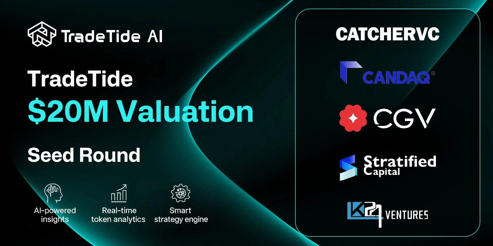 TradeTide AI加密策略平台获种子轮融资，CatcherVC和Candaq领投